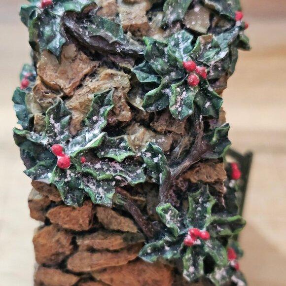 Department 56 Village Stone Archway 4" Green Gate Holly Covered Details Vintage - Picture 4 of 7